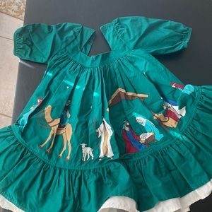 Eleanor Rose Nativity scene Christmas dress.
